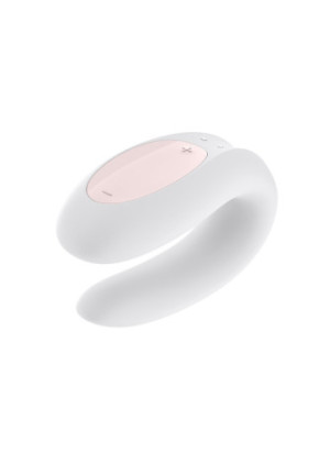 Vibromasseur pour couple connecté blanc Double JOY Satisfyer - CC5972420020